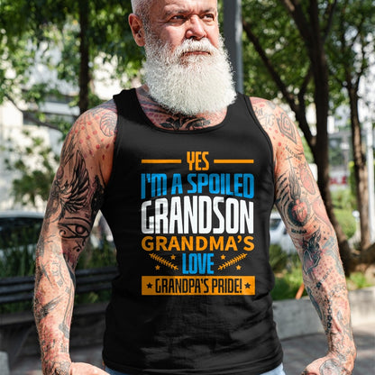 Best Grandma Shirt, Proud Grandma Unisex T-Shirt/Hoodie/Sweatshirt HLT00 - Grandma Spoiled Grandson Grandparents T-Shirt (1)Grandma Spoiled Grandson Grandparents T-Shirt (Copy)