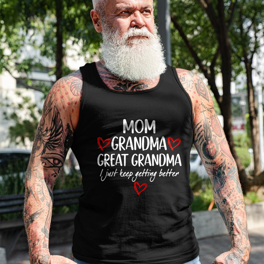 Best Grandma Shirt, Proud Grandma Unisex T-Shirt/Hoodie/Sweatshirt HLT00 - Gifts for Grandma from Grandkids Mom Grandma Great Grandma T-Shirt (1)