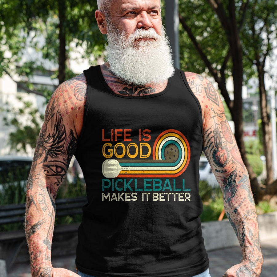 Best Grandma Shirt, Proud Grandma Unisex T-Shirt/Hoodie/Sweatshirt HLT00 - Funny Life is Good, Pickleball Makes it Better T-Shirt