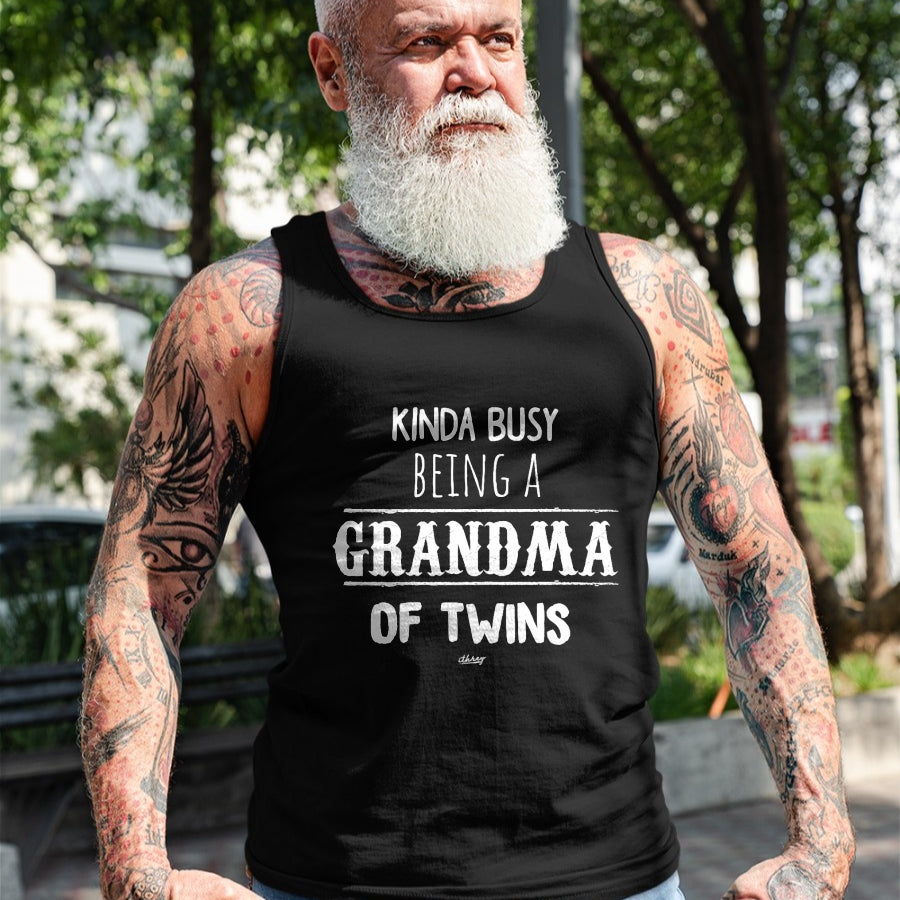 Best Grandma Shirt, Proud Grandma Unisex T-Shirt/Hoodie/Sweatshirt HLT00 - Busy Grandma of Twins T-Shirt, Funny Grandmother Gift Tees T-Shirt
