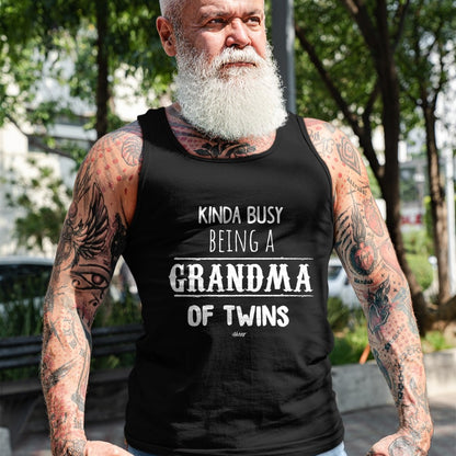 Best Grandma Shirt, Proud Grandma Unisex T-Shirt/Hoodie/Sweatshirt HLT00 - Busy Grandma of Twins T-Shirt, Funny Grandmother Gift Tees T-Shirt