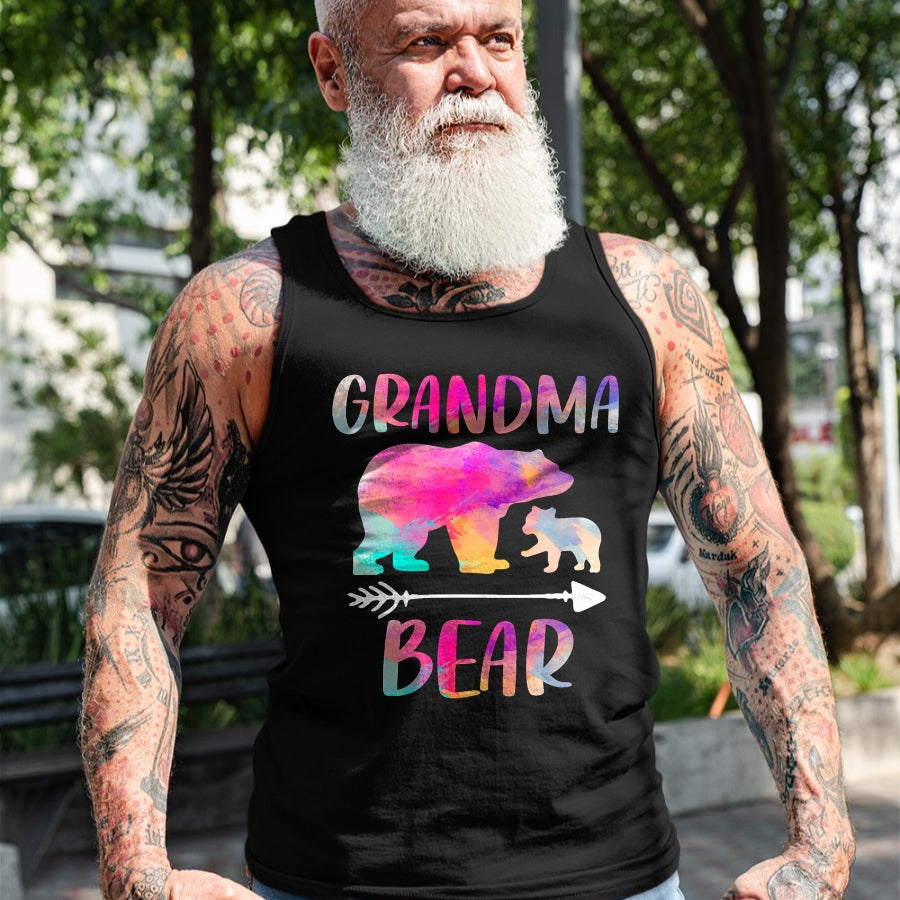 Best Grandma Shirt, Proud Grandma Unisex T-Shirt/Hoodie/Sweatshirt HLT00 - Bear Matching Family Outfits, Funny Grandma Bear T-Shirt