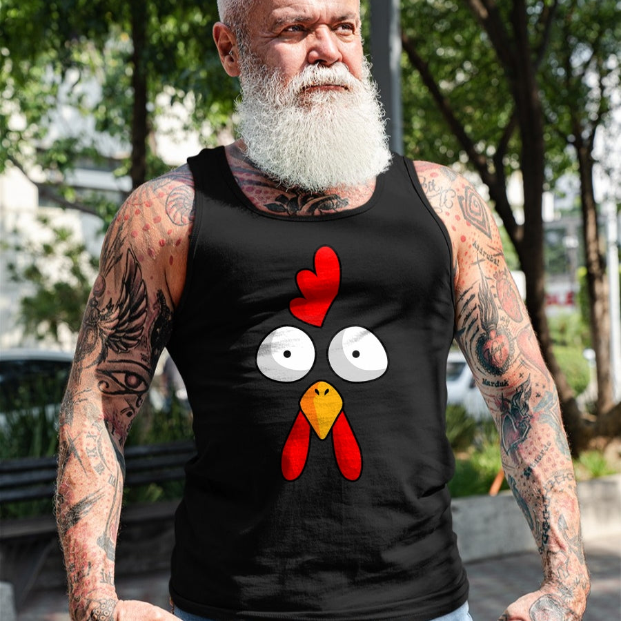 Best Farmer Life Shirt, Funny Farmer UnisexT-Shirt/Hoodie/Sweatshirt HLT00 - Chicken Face Rooster Halloween Costume Farm Poultry T-Shirt Small
