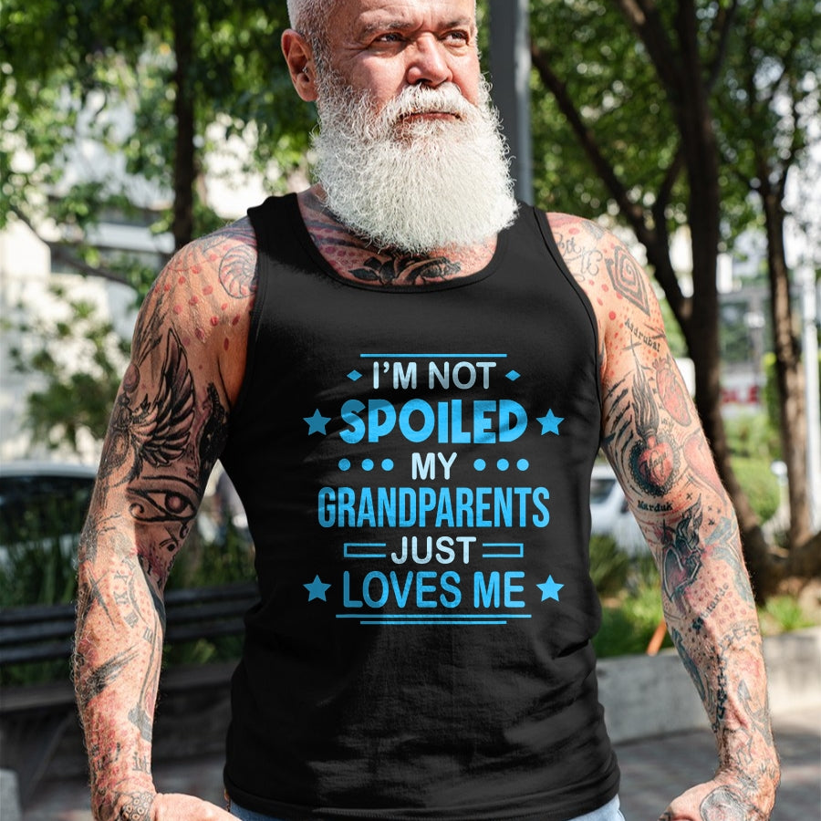 Best Grandma Shirt, Proud Grandma Unisex T-Shirt/Hoodie/Sweatshirt HLT00 - Spoiled Grandson Grandpa T-Shirt