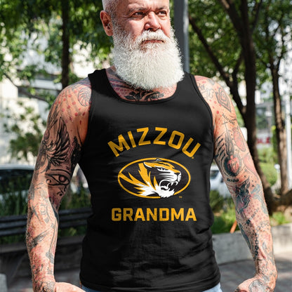 Best Grandma Shirt, Proud Grandma Unisex T-Shirt/Hoodie/Sweatshirt HLT00 - University of Missouri Mizzou Tigers Arched Grandma T-Shirt