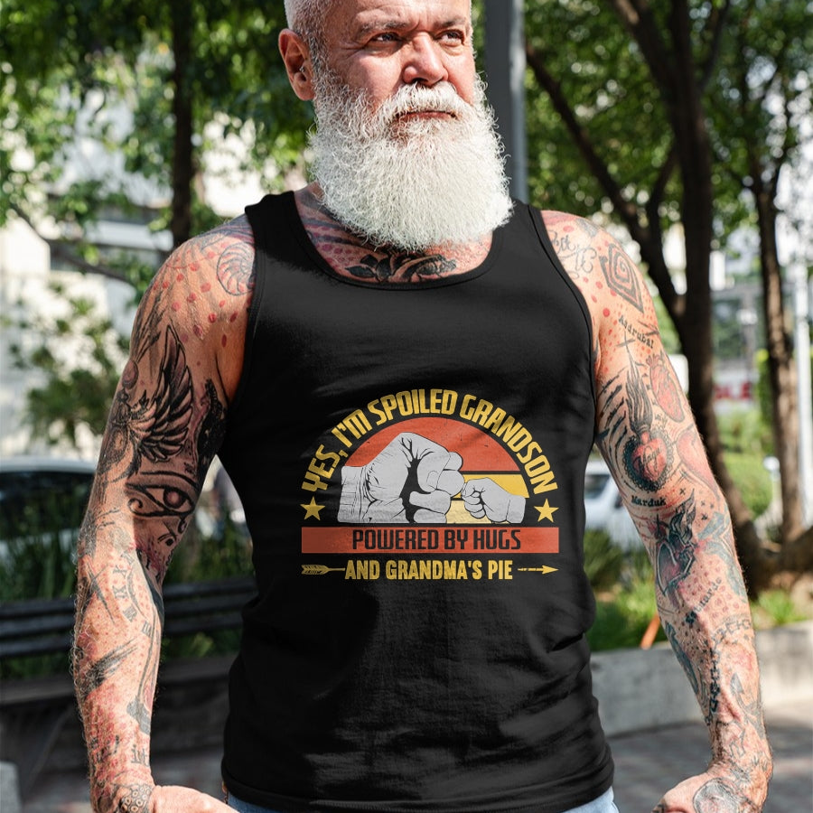 Best Grandma Shirt, Proud Grandma Unisex T-Shirt/Hoodie/Sweatshirt HLT00 - Funny Grandma Spoiled Grandson Grandparents T-Shirt