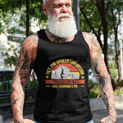 Best Grandma Shirt, Proud Grandma Unisex T-Shirt/Hoodie/Sweatshirt HLT00 - Funny Grandma Spoiled Grandson Grandparents T-Shirt