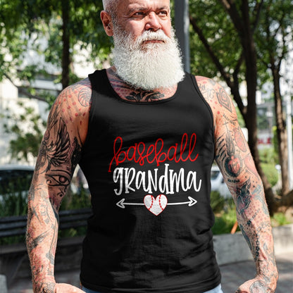 Best Grandma Shirt, Proud Grandma Unisex T-Shirt/Hoodie/Sweatshirt HLT00 - Baseball Grandma Shirt from Grandson Arrow Cute Heart Game T-Shirt