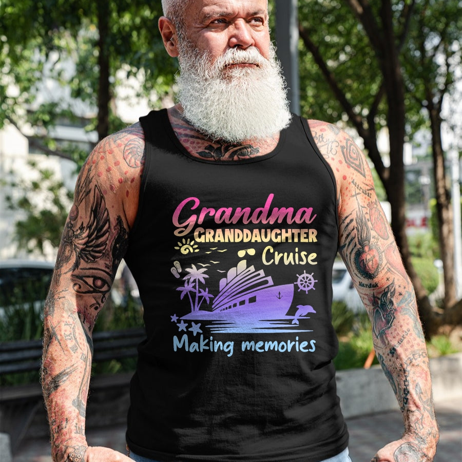 Best Grandma Shirt, Proud Grandma Unisex T-Shirt/Hoodie/Sweatshirt HLT00 - Grandma Granddaughter Memories Gift For Cruise Vacation T-Shirt