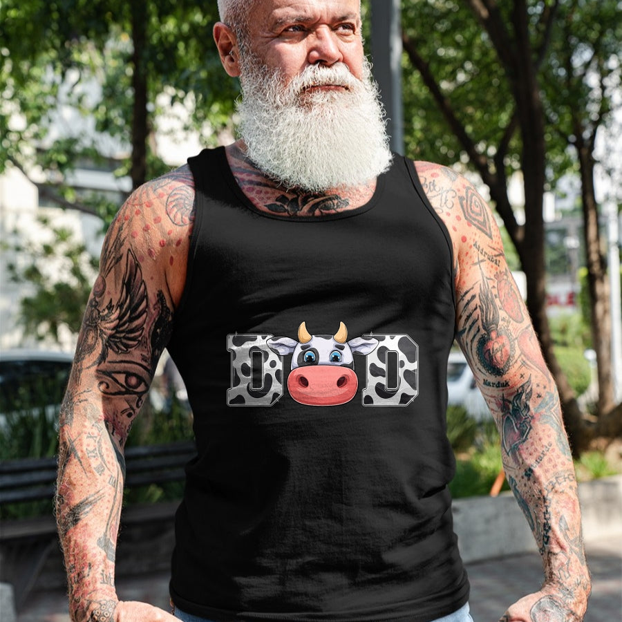 Best Farmer Life Shirt, Funny Farmer UnisexT-Shirt/Hoodie/Sweatshirt HLT00 - Dad Cow Print Cowboy Animal Pattern Farmer Cow Father Dad T-Shirt