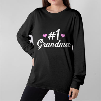 Best Grandma Shirt, Proud Grandma Unisex T-Shirt/Hoodie/Sweatshirt HLT00 - Number one No. 1 best grandma T-Shirt