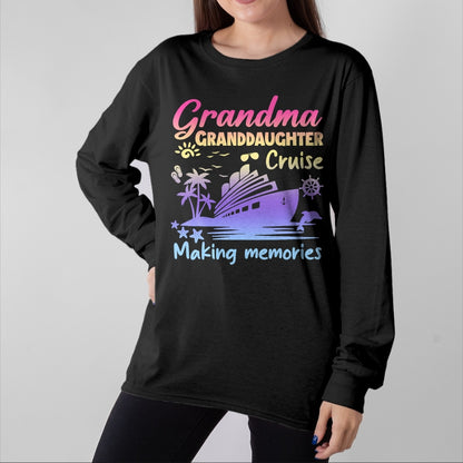 Best Grandma Shirt, Proud Grandma Unisex T-Shirt/Hoodie/Sweatshirt HLT00 - Grandma Granddaughter Memories Gift For Cruise Vacation T-Shirt