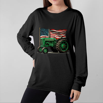 Best Farmer Life Shirt, Funny Farmer UnisexT-Shirt/Hoodie/Sweatshirt HLT00 - Agriculture Farm Tractor USA Flag Tractor American Farm USA T-Shirt