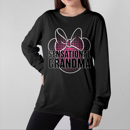 Best Grandma Shirt, Proud Grandma Unisex T-Shirt/Hoodie/Sweatshirt HLT00 - Disney Mickey And Friends Sensational Grandma T-Shirt