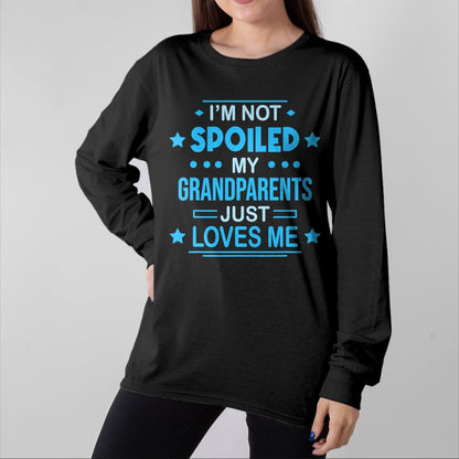 Best Grandma Shirt, Proud Grandma Unisex T-Shirt/Hoodie/Sweatshirt HLT00 - Spoiled Grandson Grandpa T-Shirt