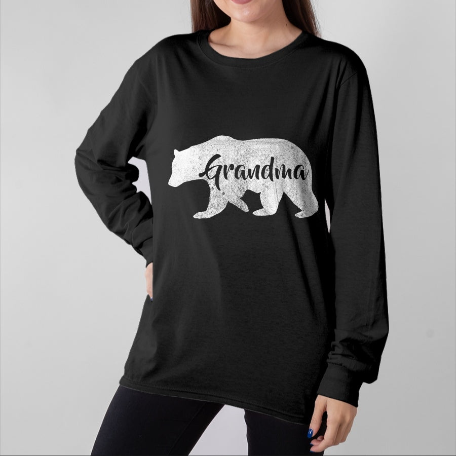 Best Grandma Shirt, Proud Grandma Unisex T-Shirt/Hoodie/Sweatshirt HLT00 - Women's Grandma Bear T-Shirt Outdoors Family Tee for Grandma T-Shirt