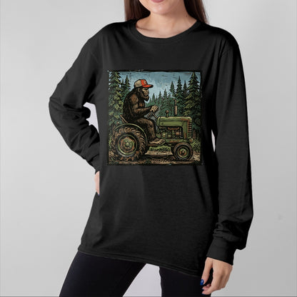 Best Farmer Life Shirt, Funny Farmer UnisexT-Shirt/Hoodie/Sweatshirt HLT00 - Bigfoot Sasquatch Tractor Funny Farm Farmer Men Women Kids T-Shirt