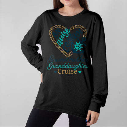 Best Grandma Shirt, Proud Grandma Unisex T-Shirt/Hoodie/Sweatshirt HLT00 - Grandmother Granddaughter Cruise Fun Fam Cruise Love Cruise T-Shirt