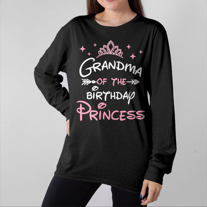 Best Grandma Shirt, Proud Grandma Unisex T-Shirt/Hoodie/Sweatshirt HLT00 - Grandma Of The Birthday Princess Toddler Kid Girl Family T-Shirt
