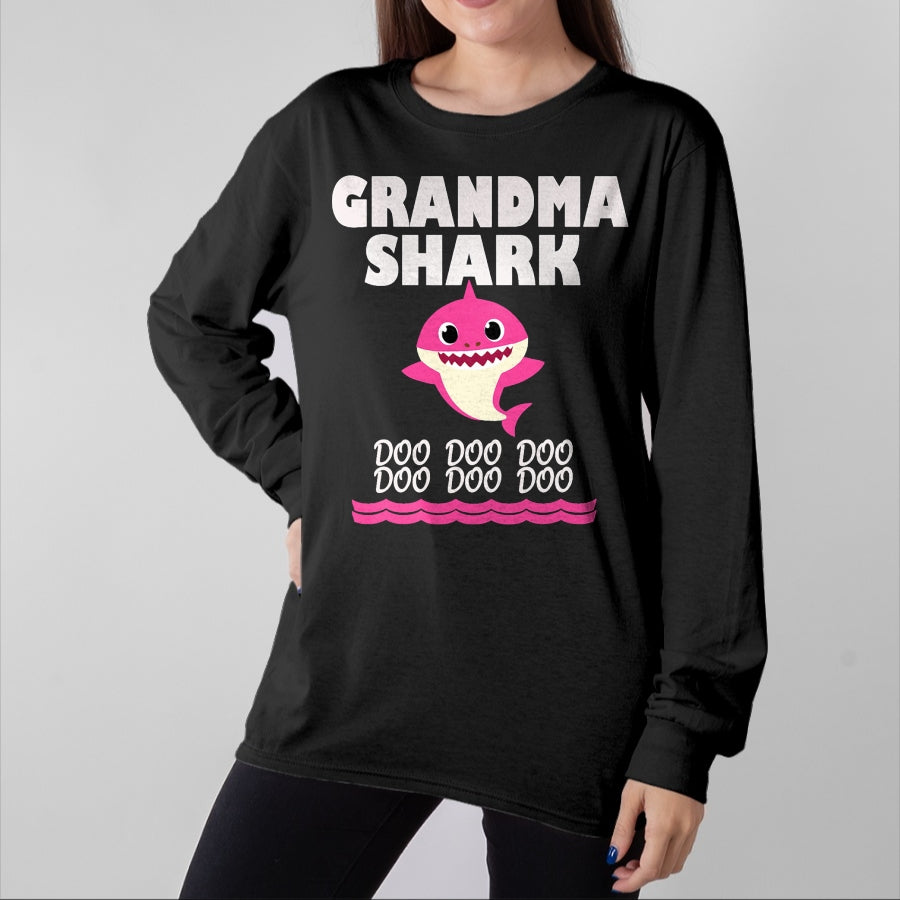 Best Grandma Shirt, Proud Grandma Unisex T-Shirt/Hoodie/Sweatshirt HLT00 - Funny Grandma shark t-shirt gift for grandma tee T-Shirt