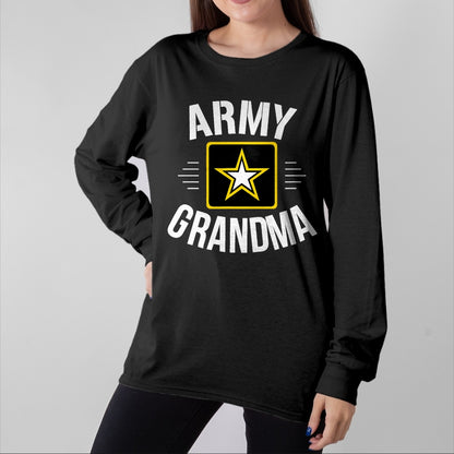Best Grandma Shirt, Proud Grandma Unisex T-Shirt/Hoodie/Sweatshirt HLT00 - Army Grandma - T-Shirt