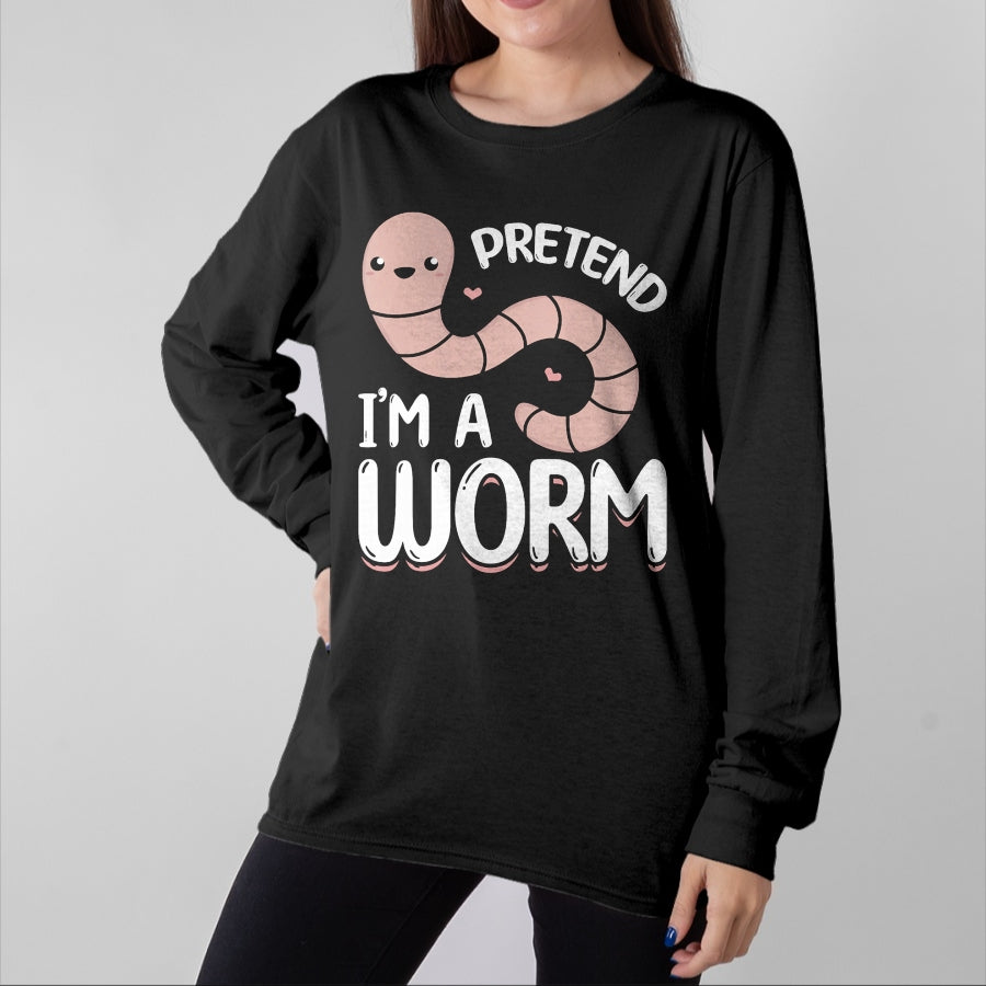 Best Farmer Life Shirt, Funny Farmer UnisexT-Shirt/Hoodie/Sweatshirt HLT00 - Compost Worms Worm Farmer Unisex-Adults Worm Lover Pretend I'm A Worm T-Shirt