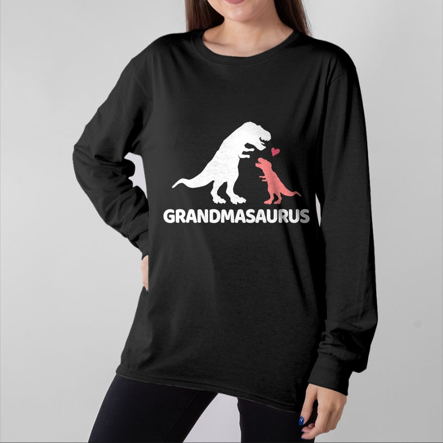 Best Grandma Shirt, Proud Grandma Unisex T-Shirt/Hoodie/Sweatshirt HLT00 - Grandmasaurus grandma dinosaur T-Shirt (1)
