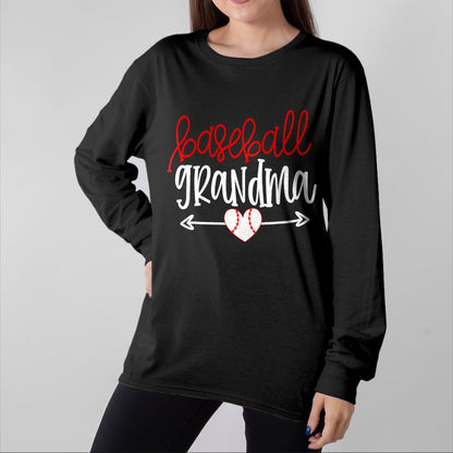 Best Grandma Shirt, Proud Grandma Unisex T-Shirt/Hoodie/Sweatshirt HLT00 - Baseball Grandma Shirt from Grandson Arrow Cute Heart Game T-Shirt