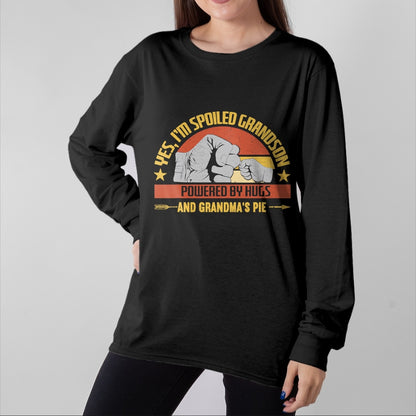 Best Grandma Shirt, Proud Grandma Unisex T-Shirt/Hoodie/Sweatshirt HLT00 - Funny Grandma Spoiled Grandson Grandparents T-Shirt