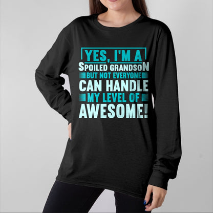 Best Grandma Shirt, Proud Grandma Unisex T-Shirt/Hoodie/Sweatshirt HLT00 - Grandma Spoiled Grandson Grandparents T-Shirt