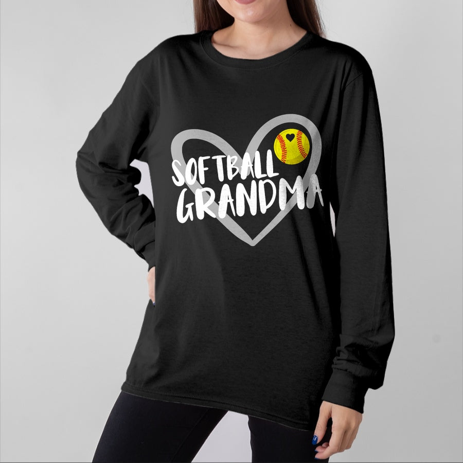 Best Grandma Shirt, Proud Grandma Unisex T-Shirt/Hoodie/Sweatshirt HLT00 - Softball Grandma T-Shirt