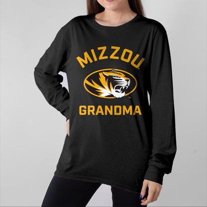 Best Grandma Shirt, Proud Grandma Unisex T-Shirt/Hoodie/Sweatshirt HLT00 - University of Missouri Mizzou Tigers Arched Grandma T-Shirt