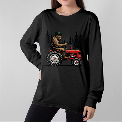 Best Farmer Life Shirt, Funny Farmer UnisexT-Shirt/Hoodie/Sweatshirt HLT00 - Bigfoot Tractor Farming Funny Farmer Sasquatch Lovers T-Shirt