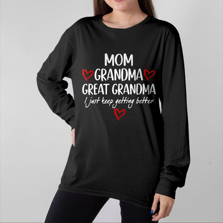 Best Grandma Shirt, Proud Grandma Unisex T-Shirt/Hoodie/Sweatshirt HLT00 - Gifts for Grandma from Grandkids Mom Grandma Great Grandma T-Shirt (1)