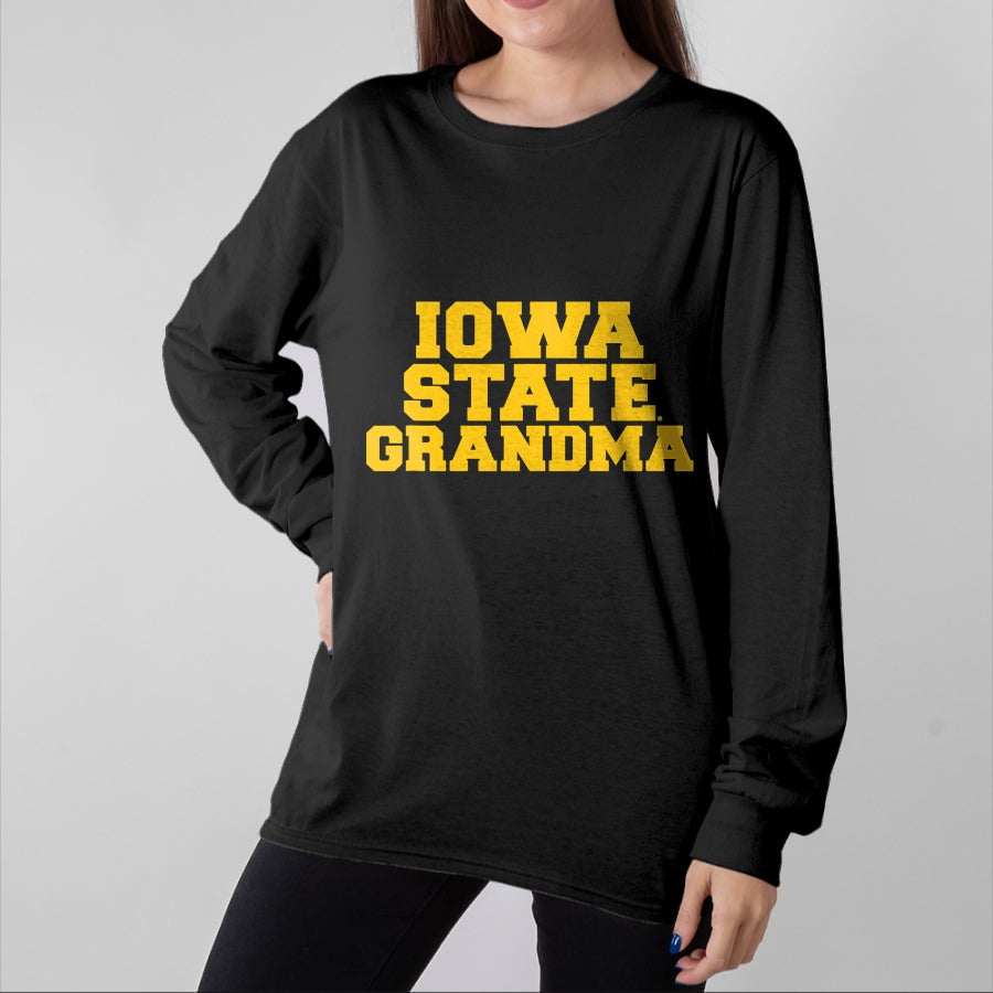Best Grandma Shirt, Proud Grandma Unisex T-Shirt/Hoodie/Sweatshirt HLT00 - Iowa State University Cyclones Grandma T-Shirt