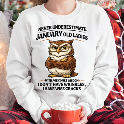 JANUARY SHIRT, With age comes wisdom - FMA LUNA01 (SKU2604-101-01)