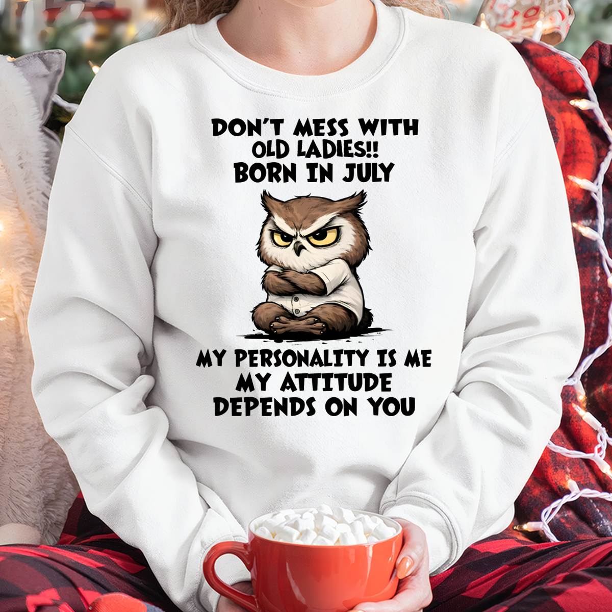 JULY SHIRT, MY ATTITUDE DEPENDS ON YOU - FMA LUNA07 (SKU2604-58-07)