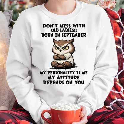 SEPTEMBER SHIRT, MY ATTITUDE DEPENDS ON YOU - FMA LUNA09 (SKU2604-58-09)