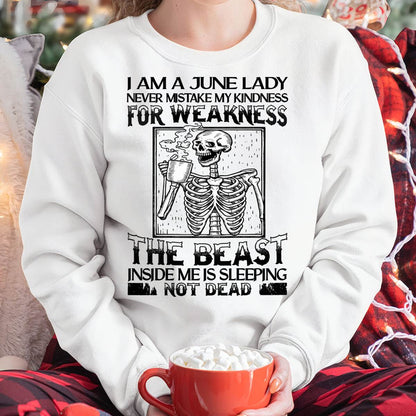 JUNE SHIRT, THE BEAST INSIDE ME IS SLEEPING NOT DEAD - FMA LUNA06 (SKU2604-158-06)