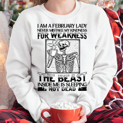 FEBRUARY SHIRT, THE BEAST INSIDE ME IS SLEEPING NOT DEAD - FMA LUNA02 (SKU2604-158-02)