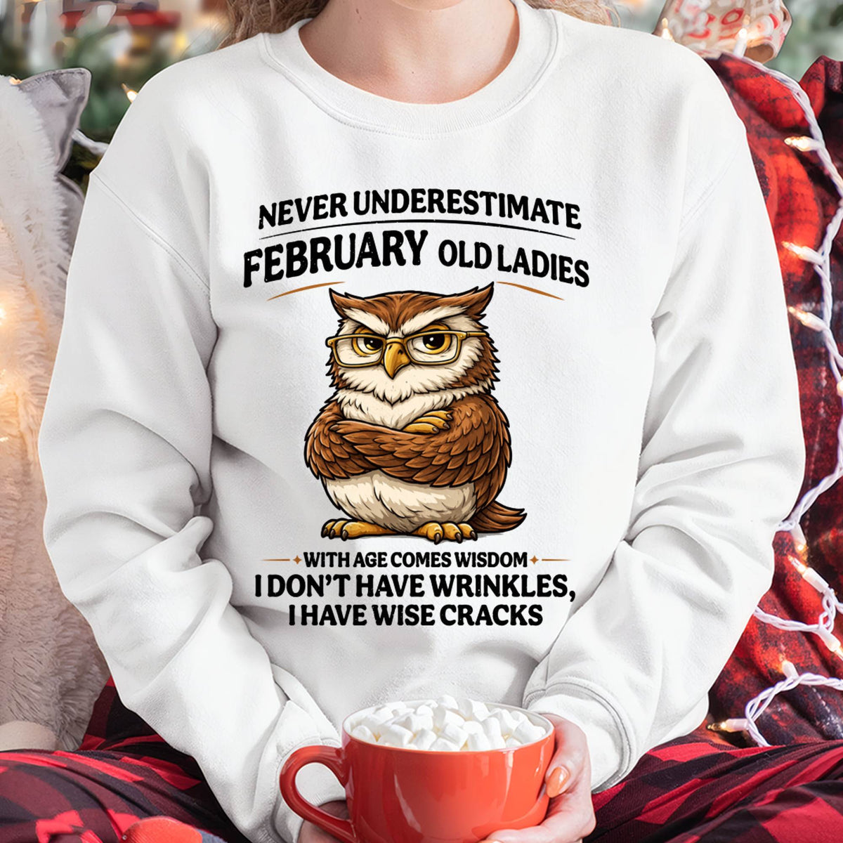 FEBRUARY SHIRT, With age comes wisdom - FMA LUNA02 (SKU2604-101-02)
