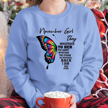 NOVEMBER GIRL, THEY WHISPERED TO HER YOU CANNOT WITHSTAND THE STORM SHE WHISPERED BACK I AM THE STORM – LUNA11 fma ( SKU26T-01297-11)