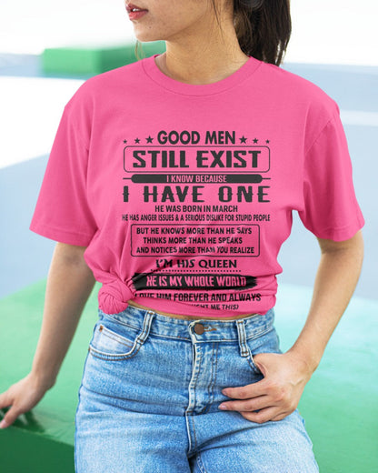 March - Good men Still Exist - gift for your girlfriend, wife from Husband - LUNA03 (SKU-GM-03)