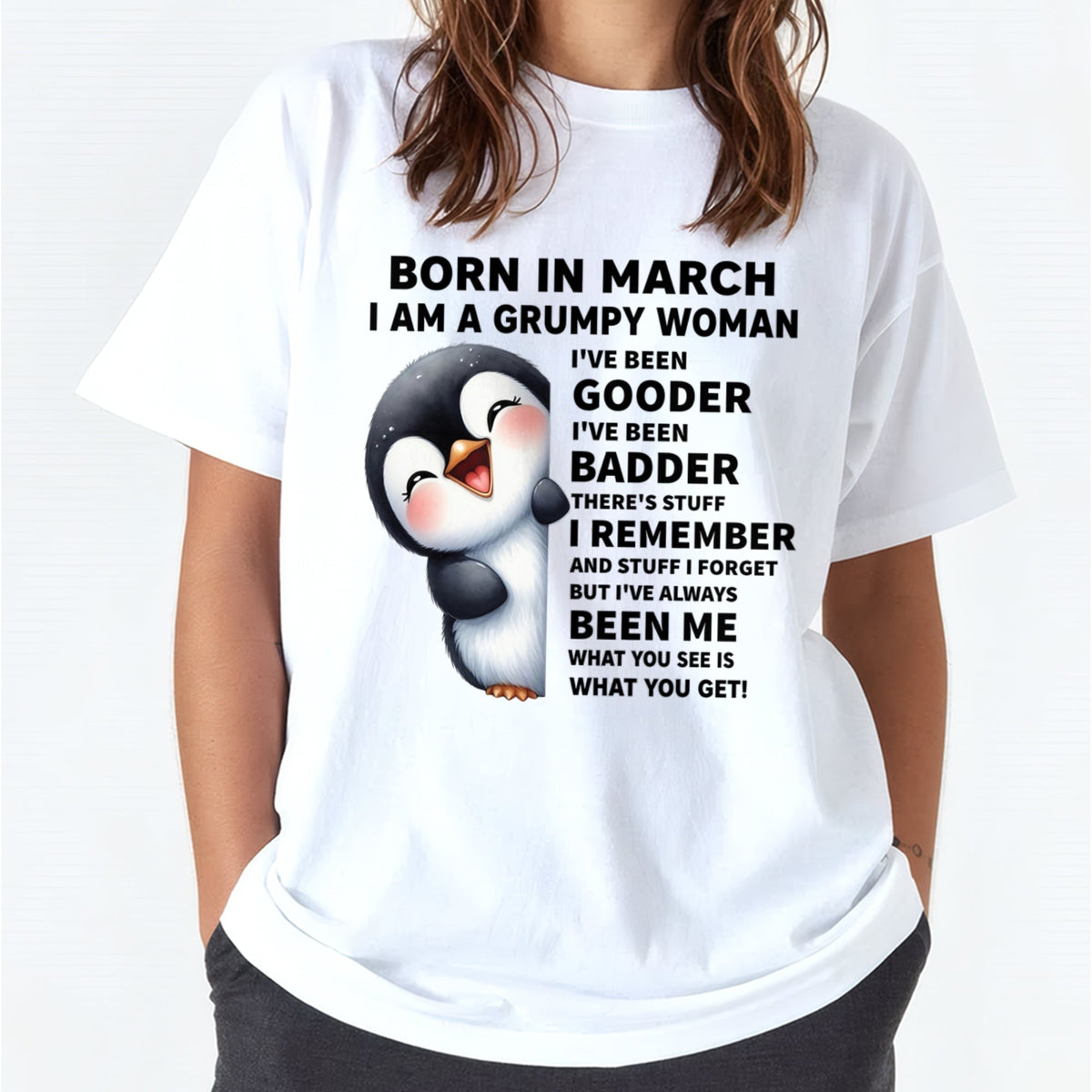 BORN IN MARCH I AM A GRUMPY WOMAN LUNA03 FMA (SKU09-95-03)