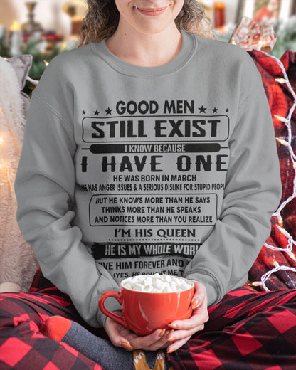 March - Good men Still Exist - gift for your girlfriend, wife from Husband - LUNA03 (SKU-GM-03)