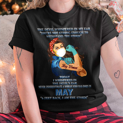 Never Underestimate A Woman Born In May – May Woman “I Am The Storm” - FMA / LUNA05 (SKU12-322-05)