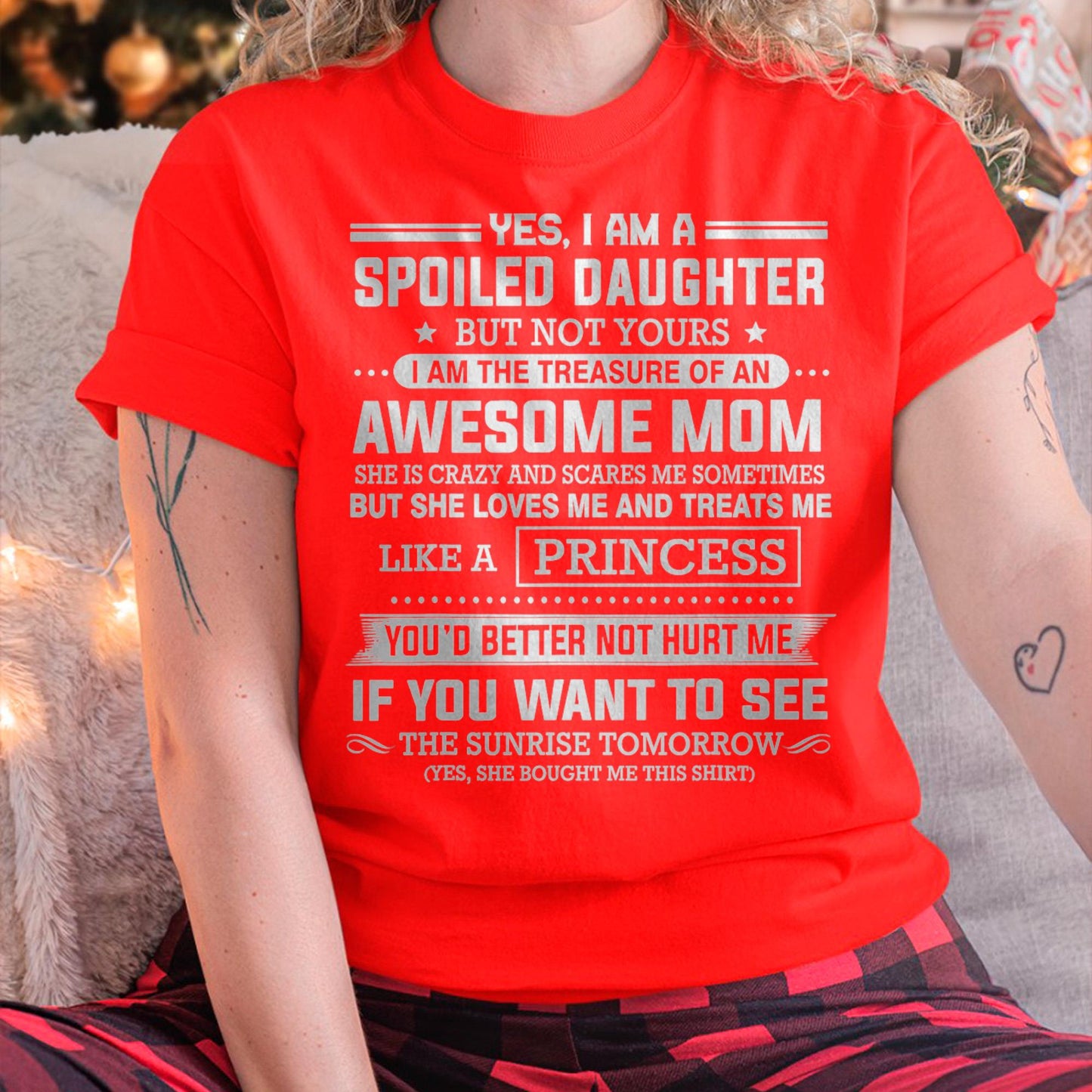 I Get My Attitude From My Freaking Awesome Mom - Gift for Daughter From Mom - LUNA00