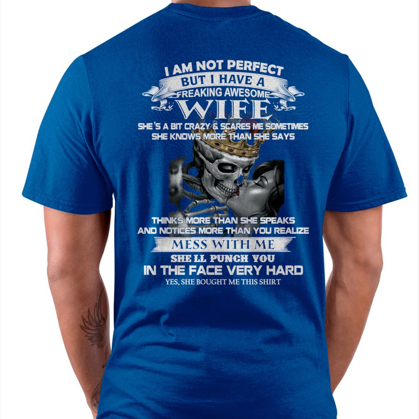 I Am Not Perfect But I Have A Freaking Awesome Wife - Gift For Husband From Wife - LUNA00 (SKU06-34-00)