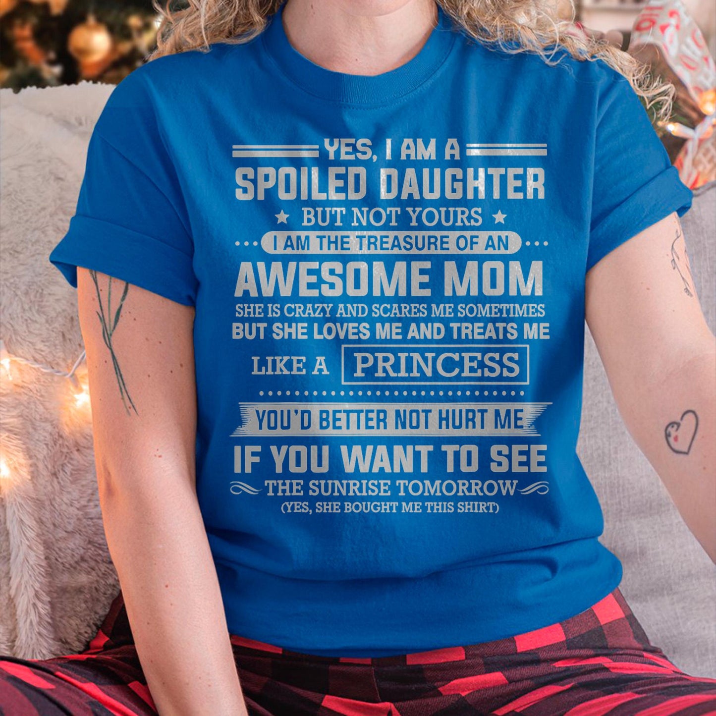 I Get My Attitude From My Freaking Awesome Mom - Gift for Daughter From Mom - LUNA00
