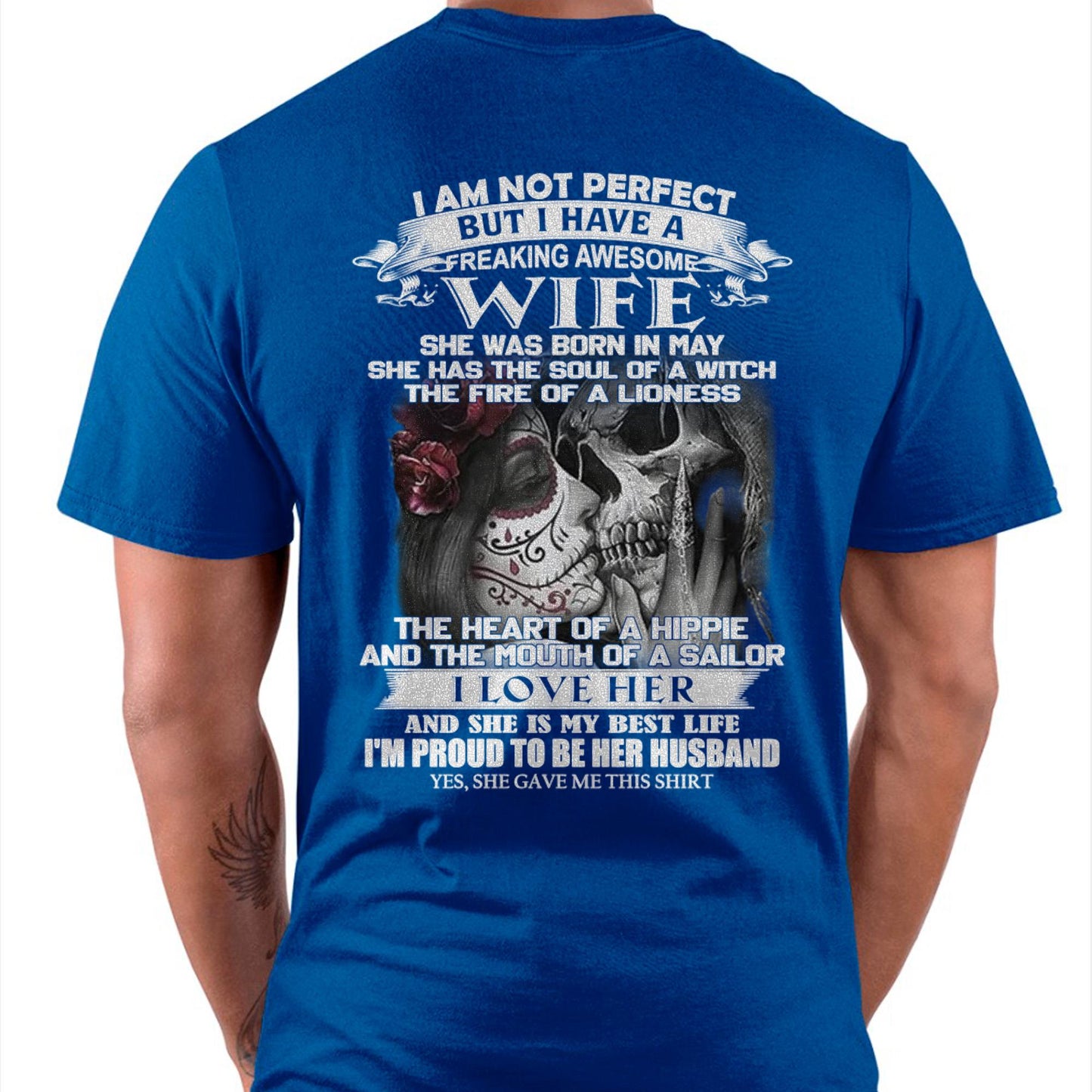 I Am Not Perfect But I Have A Freaking Awesome Wife - Gift For Husband From Wife - LUNA05 (SKU06-31-05)
